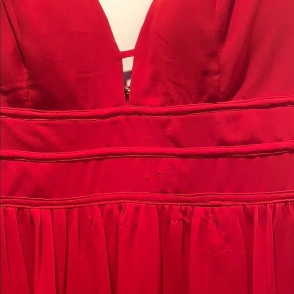 Red Spaghetti Strap Long Dress - Picture 4 of 8